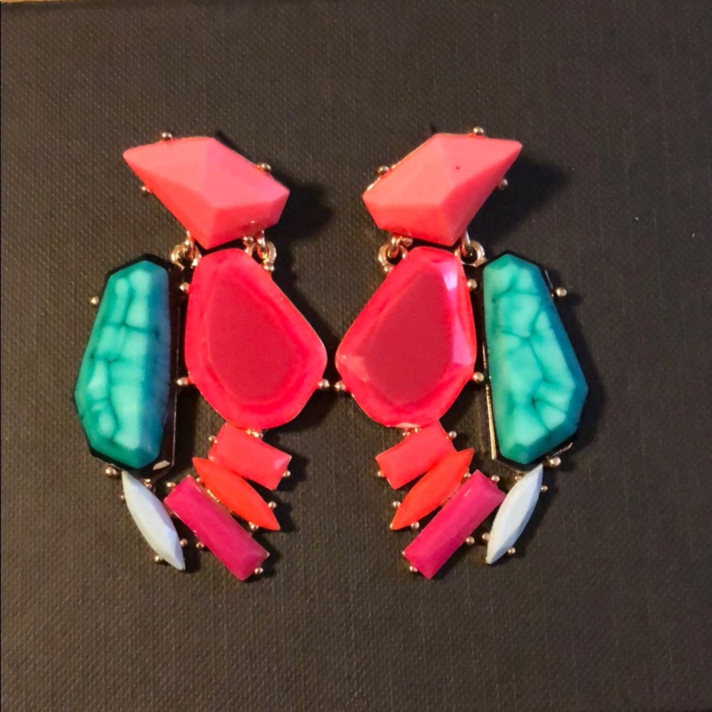BaubleBar neon multi stone earring pierced